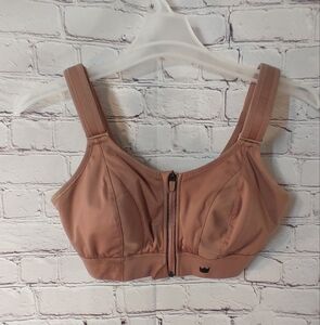 SHEFIT High Impact Sports Bra Wire Free Padded Dusky Rose Wicking 1 Luxe